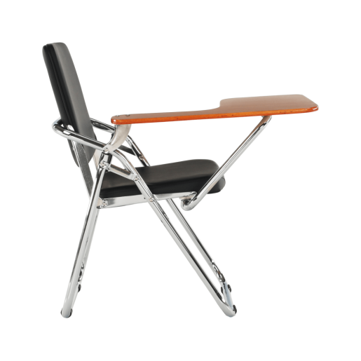 Scaun conferinta cu masuta negru natur Soner 51x85x84 cm 
