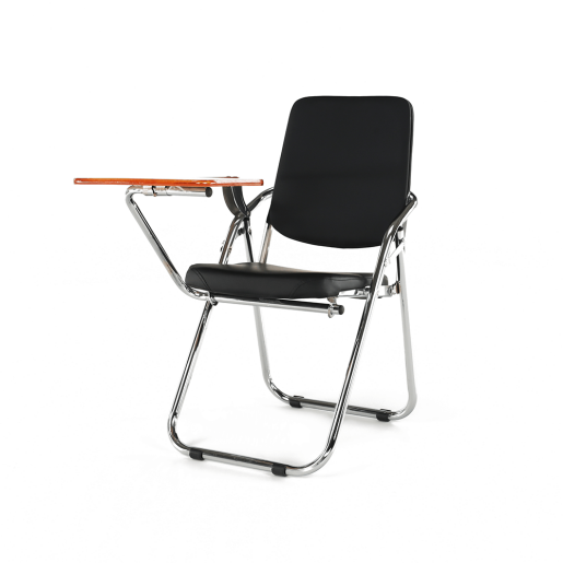 Scaun conferinta cu masuta negru natur Soner 51x85x84 cm 