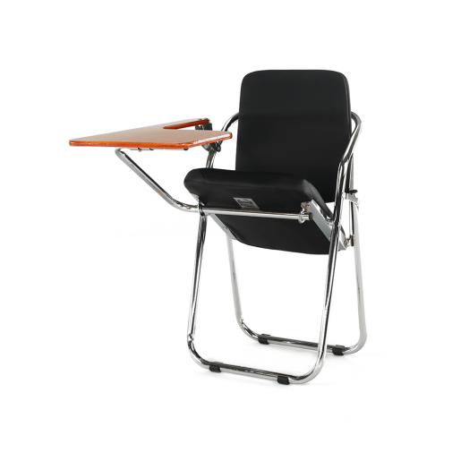 Scaun conferinta cu masuta negru natur Soner 51x85x84 cm 