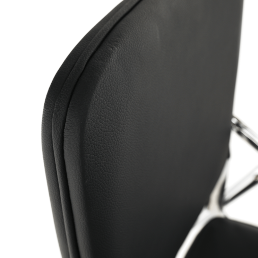 Scaun conferinta cu masuta negru natur Soner 51x85x84 cm 