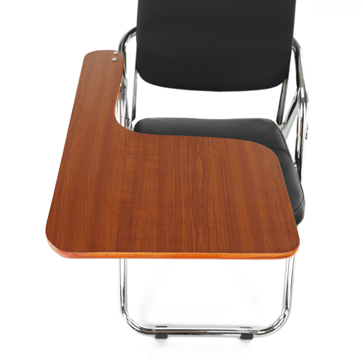 Scaun conferinta cu masuta negru natur Soner 51x85x84 cm 
