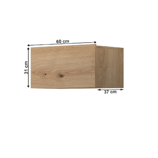 Dulapior suspendabil mdf natur stejar artisan Spring 60x37x31 cm