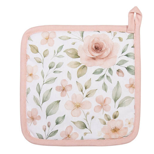 Servet termic vase fierbinti bumbac multicolor Flowers JH 20x20 cm