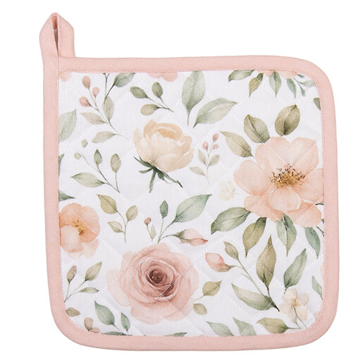 Servet termic vase fierbinti bumbac multicolor Flowers JH 20x20 cm