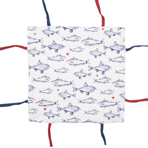 Cos paine bumbac multicolor Pestisori 35x35x8 cm