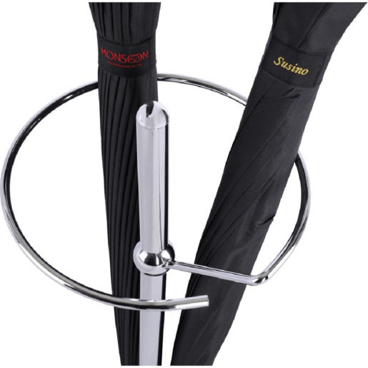 Suport umbrele crom sticla neagra Oldo 26x26x60 cm