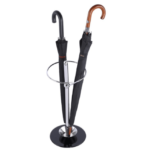 Suport umbrele crom sticla neagra Oldo 26x26x60 cm