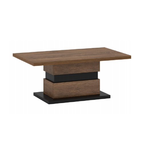 Masuta cafea mdf stejar bolzano negru Delis 110x65x46 cm