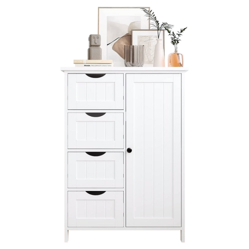 Dulap mdf alb Stormi 50x30x82,7 cm