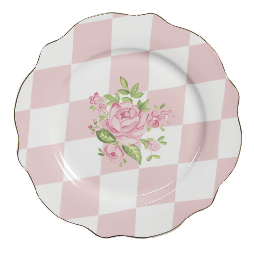 Farfurie portelan multicolor Romantic Ø 20x2 cm