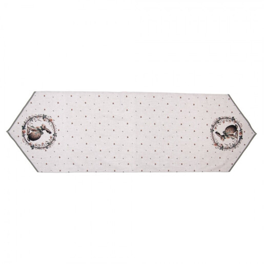 Traversa masa Paste Iepuras bumbac multicolor 50x160 cm