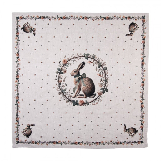 Fata masa Paste Iepuras bumbac multicolor 100x100 cm