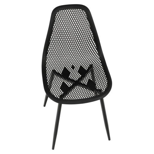 Scaun negru Tegra 37x53x86 cm