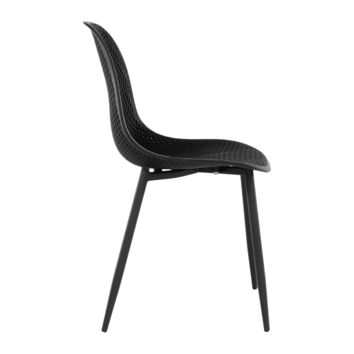 Scaun negru Tegra 37x53x86 cm