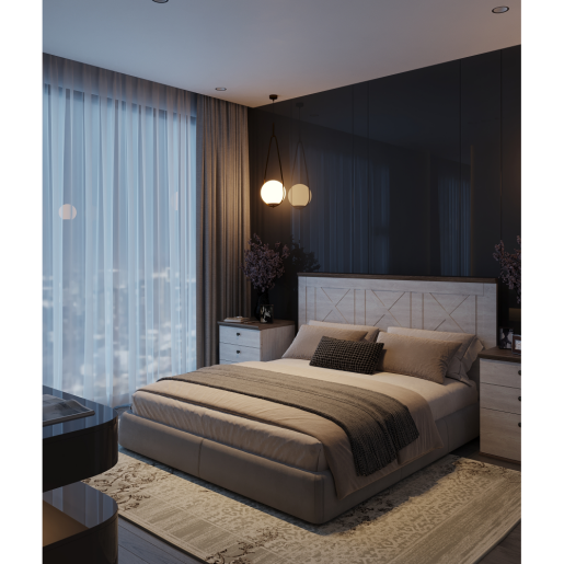 Noptiera DTD pin canyon/stejar sonoma trufel Teina 48x43,5x46 cm