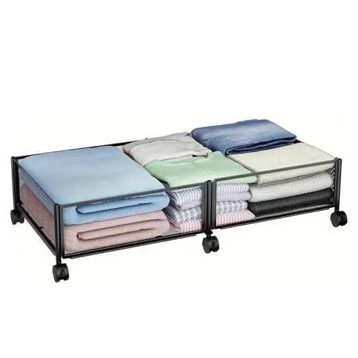 Cutie depozitare roti metal negru Tomko 60x40x16 cm