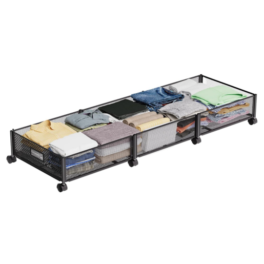 Cutie depozitare roti metal negru Tomko 120x40x16 cm