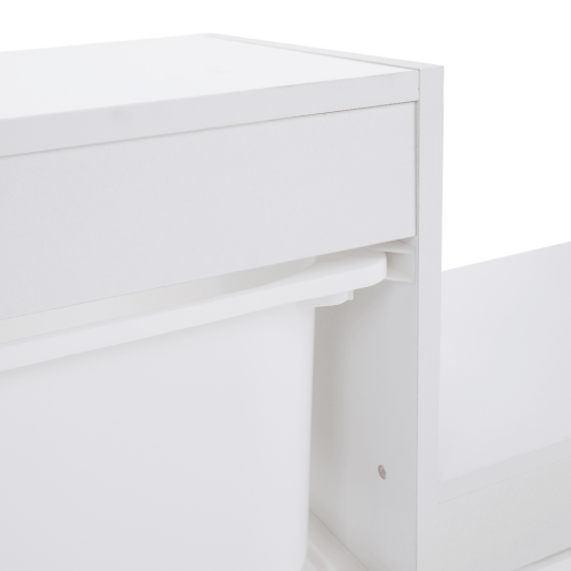 Raft, organizator DTD plastic alb Trinis 120,5x30x90 cm