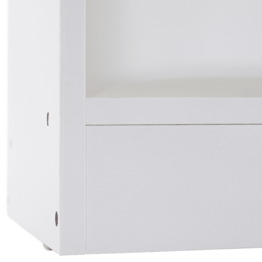 Raft, organizator DTD plastic alb Trinis 120,5x30x90 cm