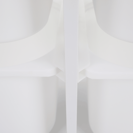 Raft, organizator DTD plastic alb Trinis 120,5x30x90 cm