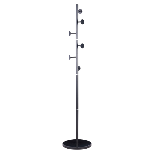 Cuier pardoseala negru metal/marmura Triton 36,5x176 cm