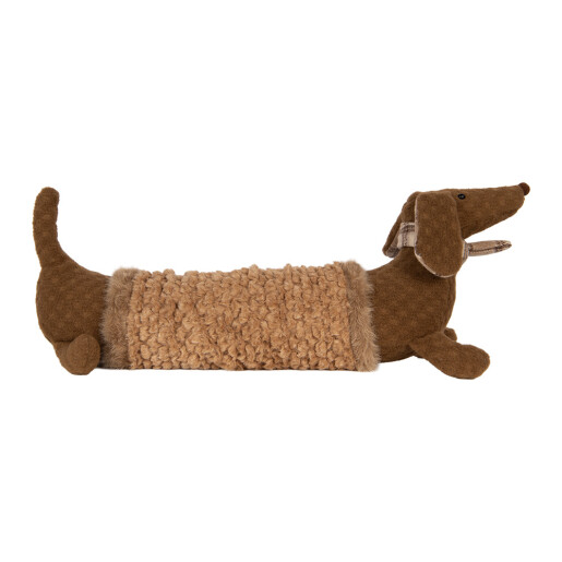 Figurina Catelus textil maro 58x20x21 cm