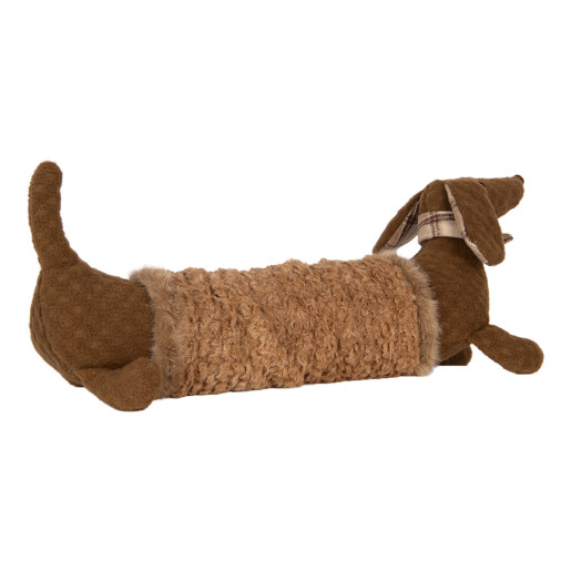 Figurina Catelus textil maro 58x20x21 cm