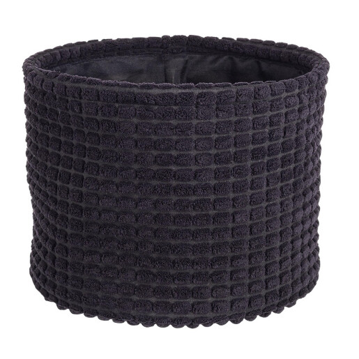 Cos depozitare textil negru 22x18 cm