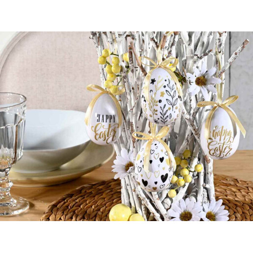 Set 32 oua decorative Paste plastic multicolor 5x7 cm