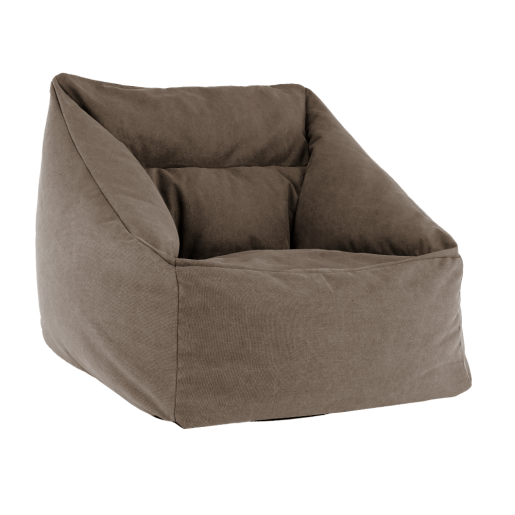 Fotoliu tip puf textil maro Urason 80x80x80 cm