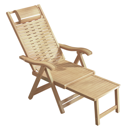 Scaun de gradina,lemn natural, bambus, Ursel 57,5x75/158x66/101 cm