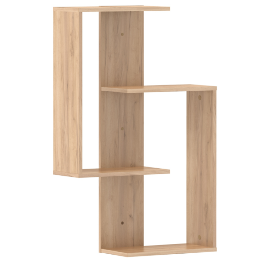 Polita suspendata stejar craft auriu Valpa 65x22x100 cm