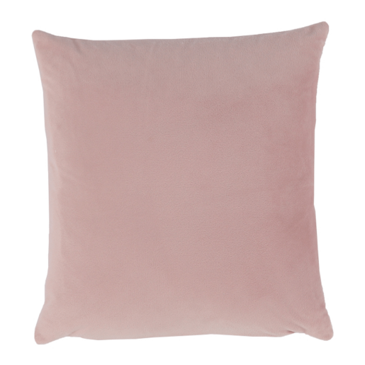 Perna decorativa catifea roz pudra Alita 45x45 cm