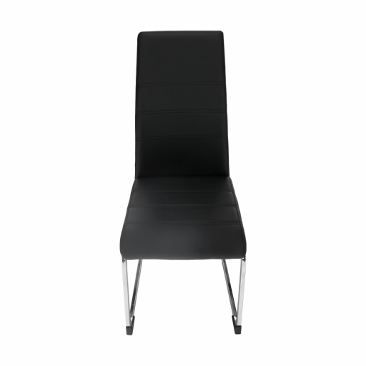 Scaun dining negru crom Vatena 42x56x99 cm 