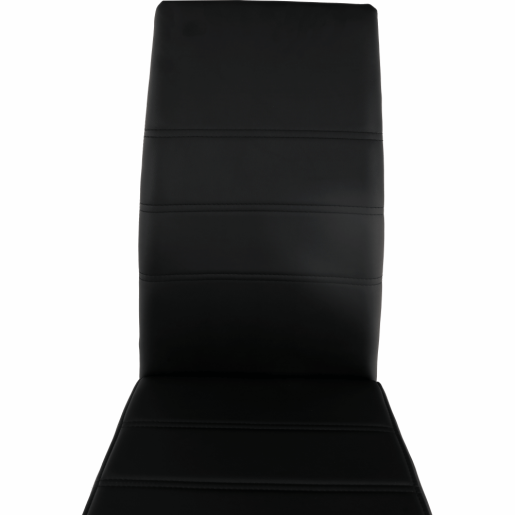 Scaun dining negru crom Vatena 42x56x99 cm 