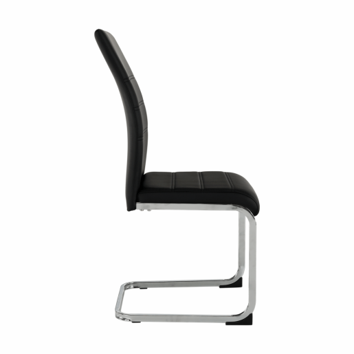 Scaun dining negru crom Vatena 42x56x99 cm 