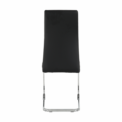 Scaun dining negru crom Vatena 42x56x99 cm 