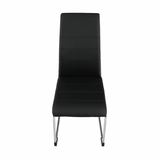 Scaun dining negru crom Vatena 42x56x99 cm 