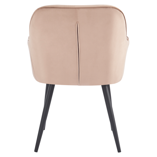 Fotoliu textil maro metal negru Verio 58.5x62x81 cm