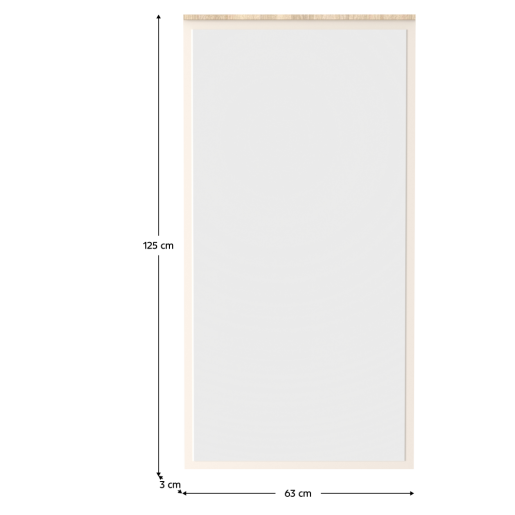 Oglinda perete rama DTD laminat stejar sonoma, casmir 63x3x125 cm