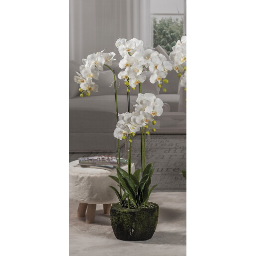 Orhidee artificiala in ghiveci  28 x 110 cm