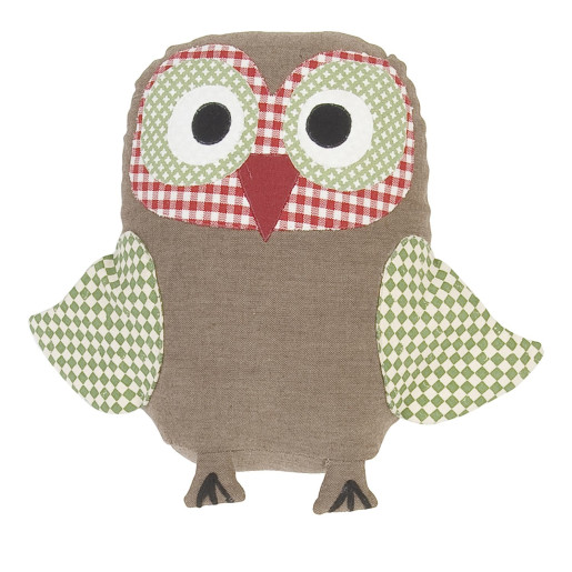 Decoratiune textila Owl 15 x 21 cm