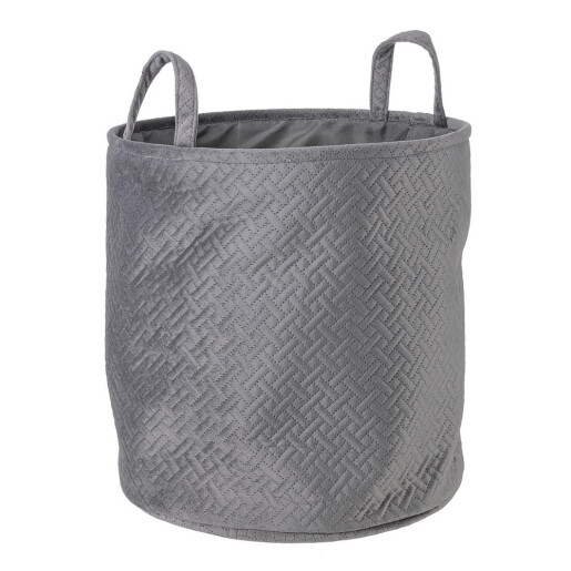 Set 3 cosuri depozitare textil gri Averill 30x30 cm, 34x34 cm, 38x38 cm