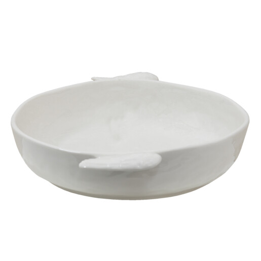 Bol ceramica alba 27x22x5 cm
