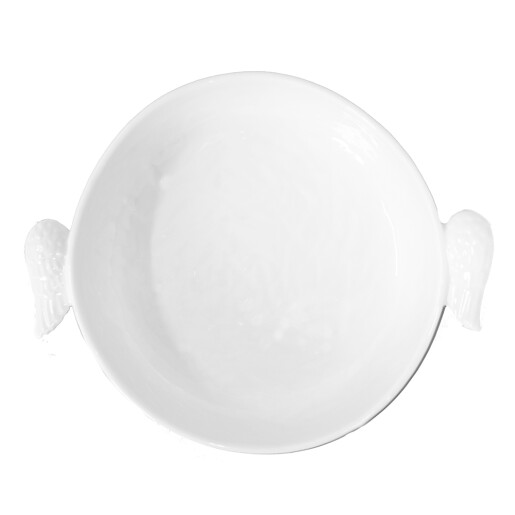 Bol ceramica alba 27x22x5 cm