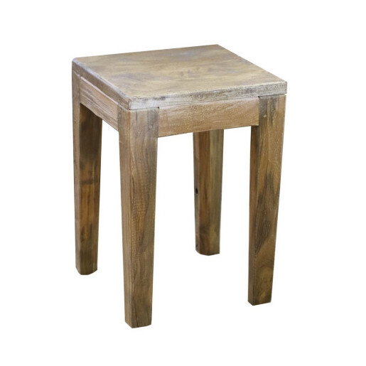 Taburet lemn maro 28 x 28 x 40 cm