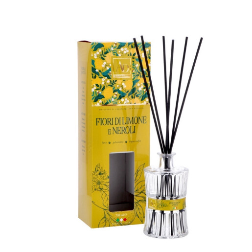 Parfum camera difuzor cu betisoare aroma flori lamai si portocal neroli 700 ml