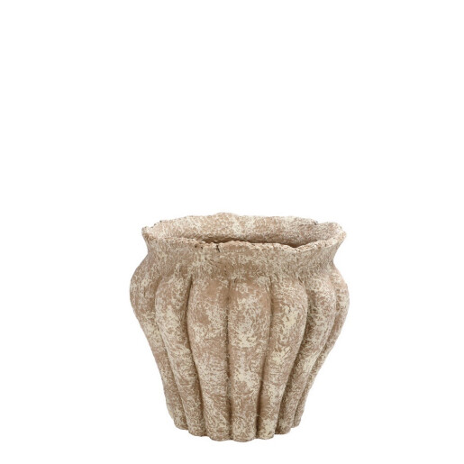 Ghiveci flori ciment maro 22,5 x 20,5 cm