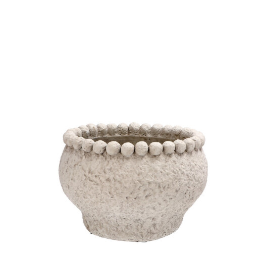 Ghiveci flori ciment gri 24,5 x 16,5 cm