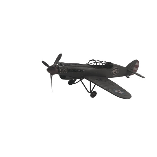 Macheta avion fier multicolor 31 x 32,5 x 11,5 cm